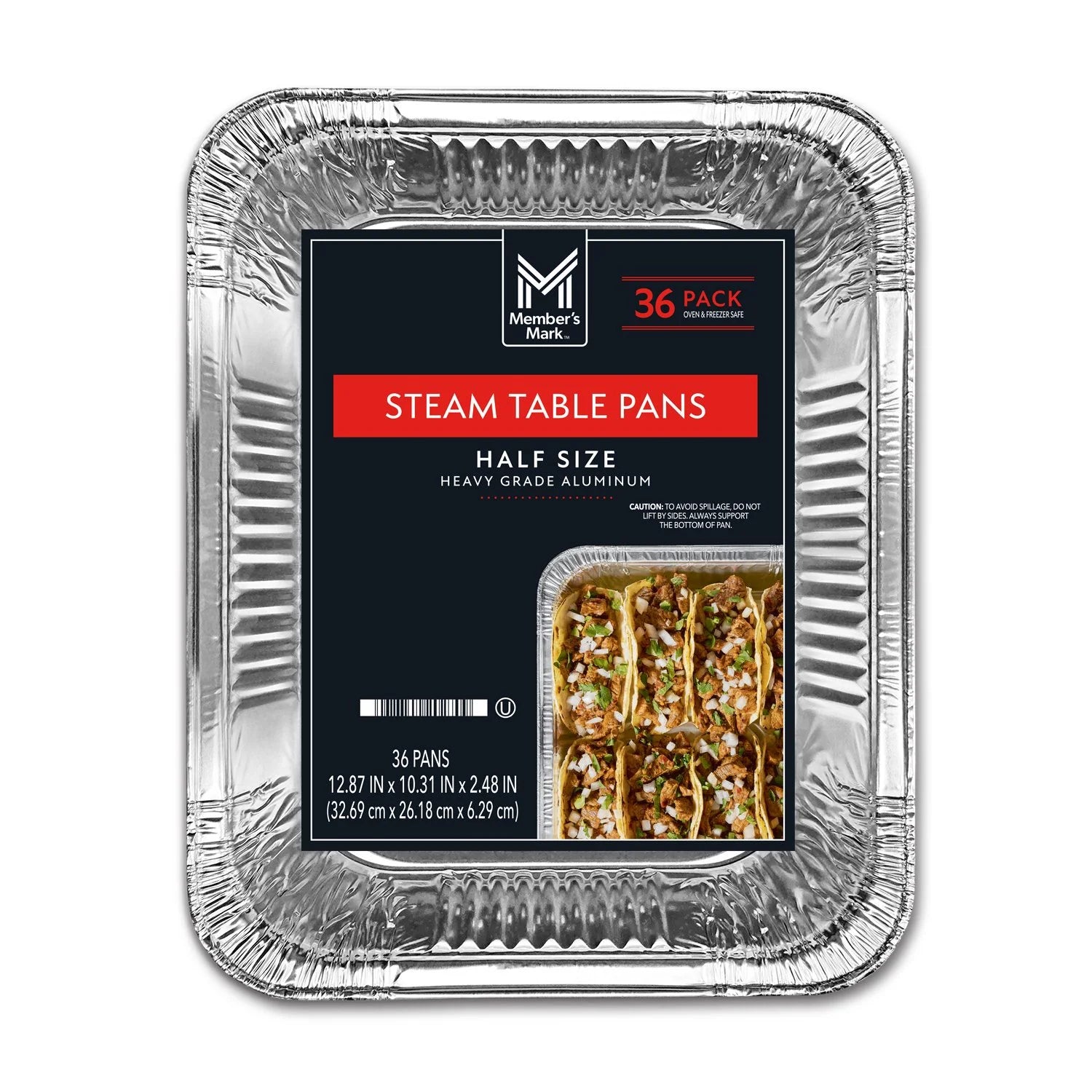 Member's Mark Half Size Aluminum Steam Table Pans, 36 ct. - Bellso